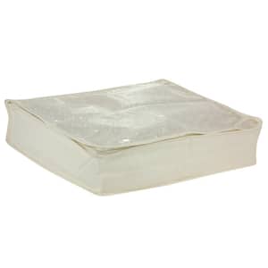 Medium Cream Lightweight Canvas Vacuum Storage Bag (2-Pack)