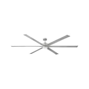Indy Maxx 99 in. Integrated LED Indoor/Outdoor Brushed Nickel Ceiling Fan with Wall Switch