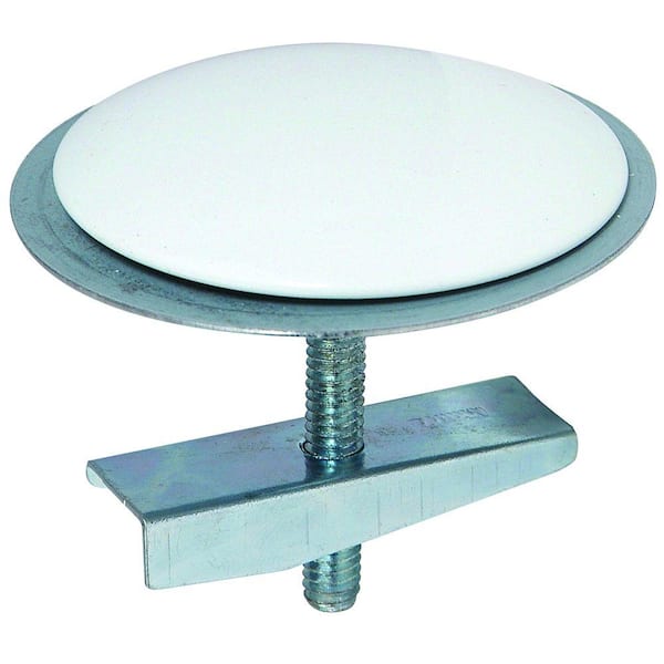 BrassCraft 2 in. Diameter Sink Hole Cover with Bolt and Wing Nut in White