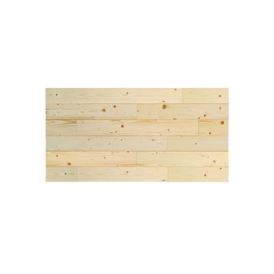 1 in. x 48 in. x 24 in. Unfinished Pine Wood Express Wall Accent Panel (4-pack)