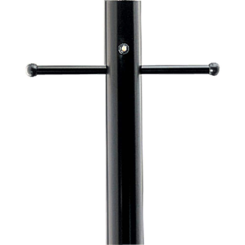 Progress Lighting Outdoor 7 Matte Black Aluminum Post With Ladder Rest Photocell And Gco P5392 31pc The Home Depot Progress Lighting Outdoor 7 Matte, Outdoor Lamp Post With Photocell