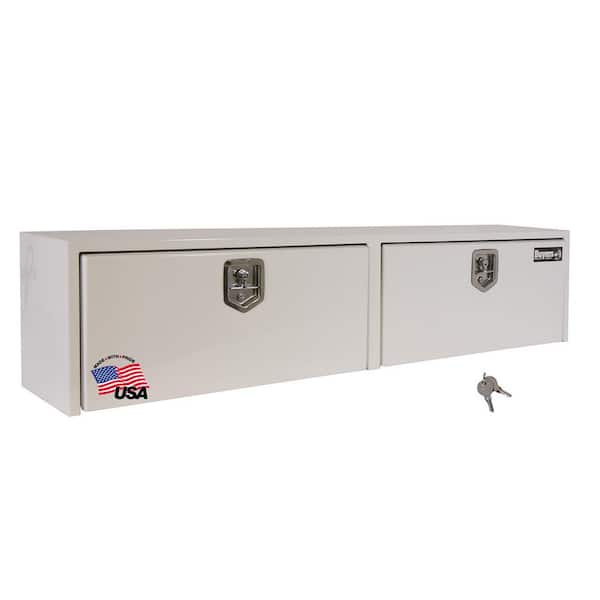 72 White Steel Full Size Top Mount Truck Tool Box