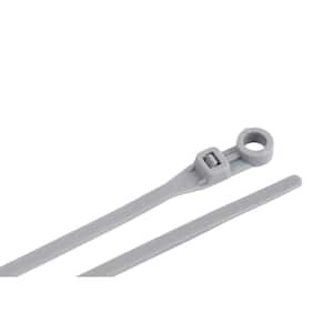 8 in. Mounting Cable Tie Grey 15-Pack (Case of 10)