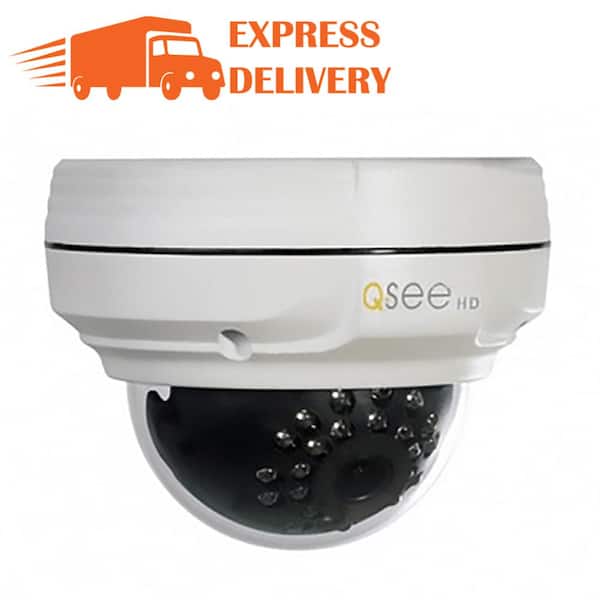 Q-SEE Indoor/Outdoor Dome IP H.265 4MP Security Camera