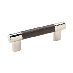 Esquire 3in & 3-3/4 in (76mm & 96 mm) Polished Nickel/Black Bronze Drawer Pull
