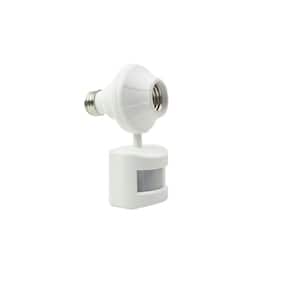 180 Degree Motion Activated Light Socket Control, White