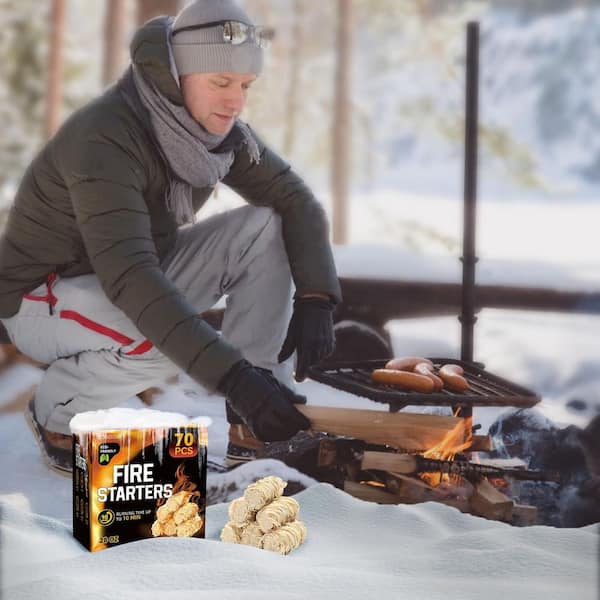 Fire-King Bake and Serve 12ピースセット 新品 Augbeer Natural Fire Starter Kit for Fireplace Pellet Stove Wood