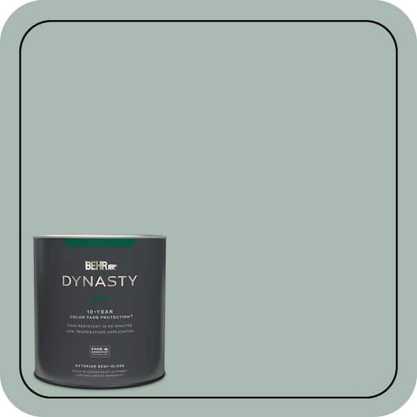 BEHR DYNASTY 1 qt. #BXC-85 Quiet Teal Semi-Gloss Exterior Stain-Blocking Paint & Primer