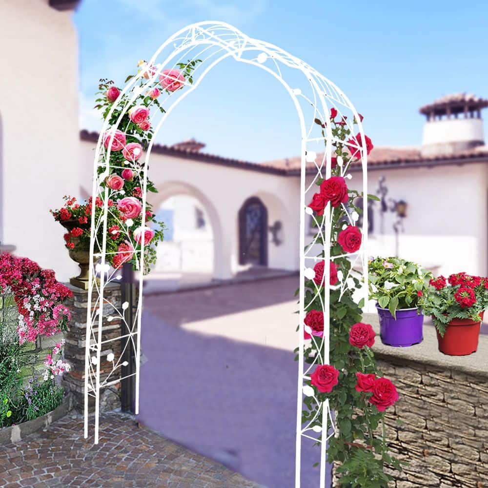 98.40 in. Metal Garden Trellis for Climbing Plants, Metal Garden Trellis fo