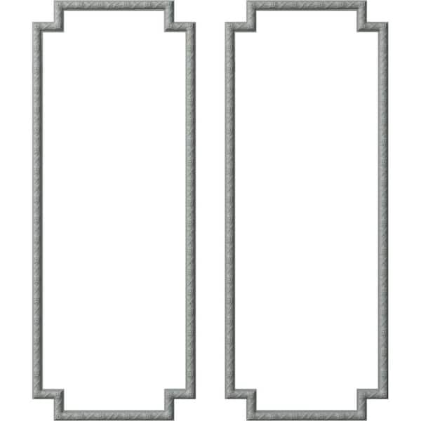 Ekena Millwork 28 in. W x 72 in. H Unfinished Polyurethane Sellek Panel Moulding Kit (Double Panel)