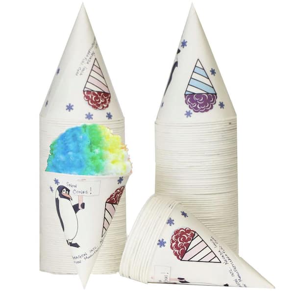 Paragon Disposable Paper 6 oz. Snow Cone Cup, 100-count