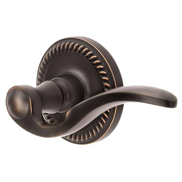 Grandeur Newport Rosette Timeless Bronze with Dummy Right Handed Bellagio Lever