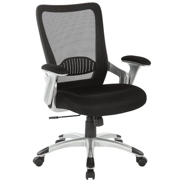 Office Star Products Manager's Chair with Black Screen Back and Mesh Seat