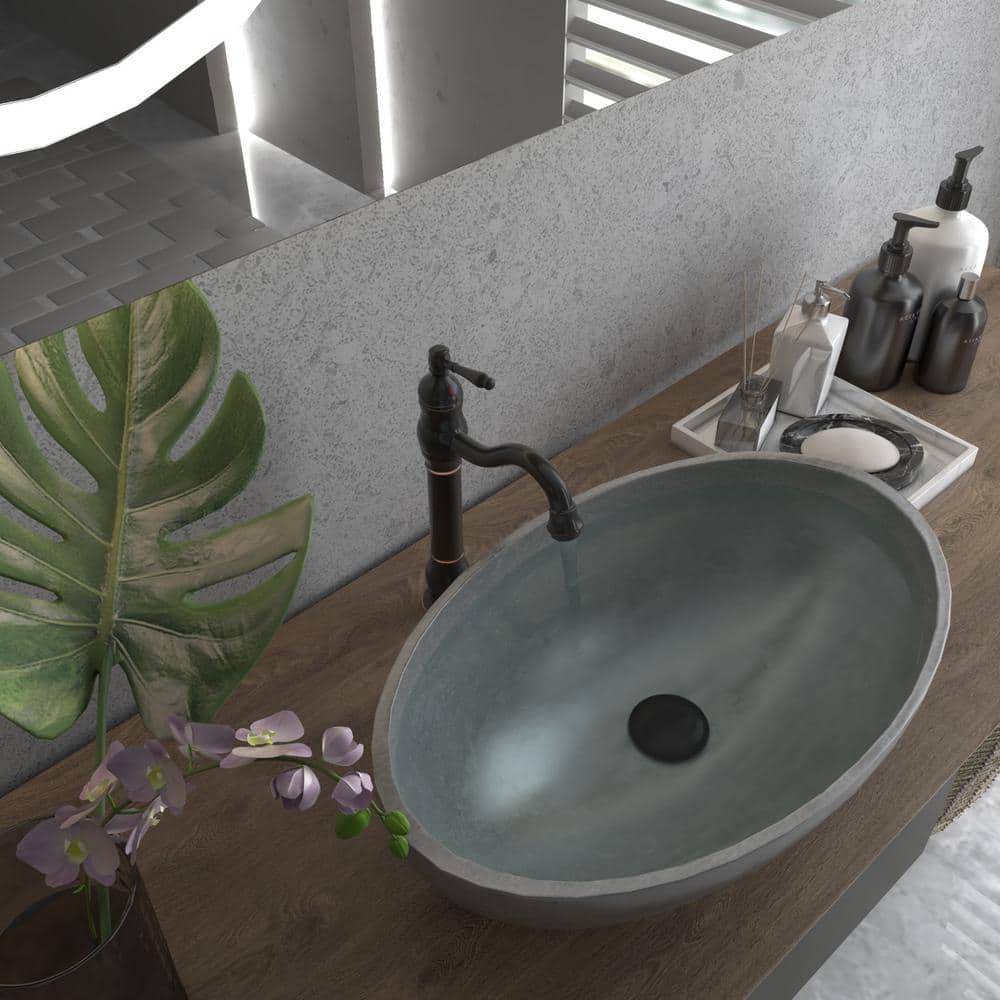 Oil Rubbed Bronze Single Handle Vessel Bathroom Faucet