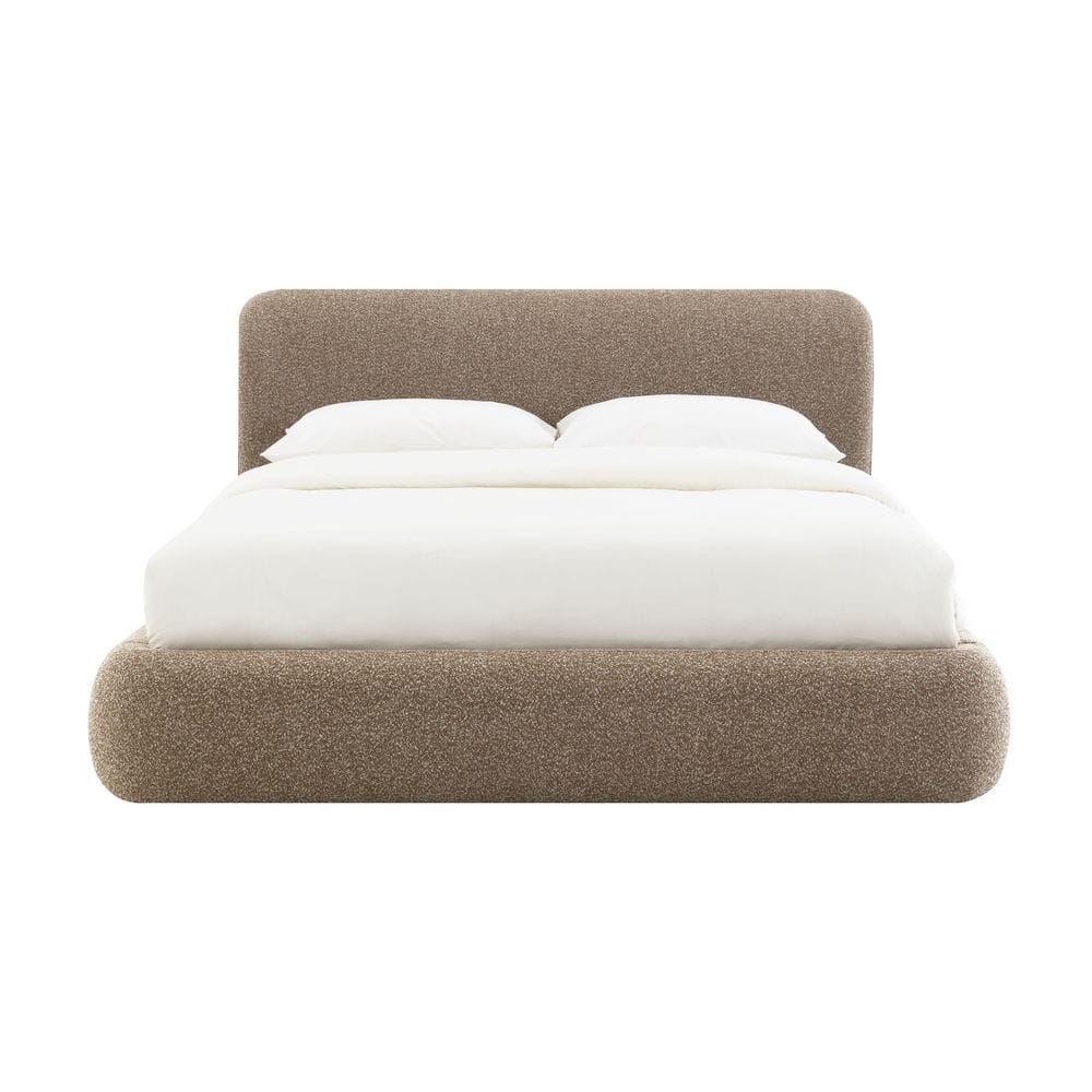 Alora Dark Beige Wood Frame Queen Size Platform Bed price history on PriceWatchPro