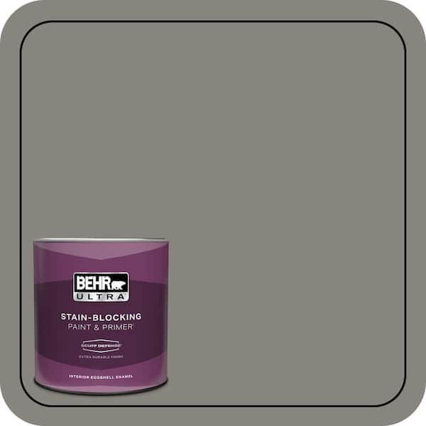 BEHR ULTRA 1 qt. #PPU24-07 Barnwood Gray Extra Durable Eggshell Enamel Interior Paint & Primer