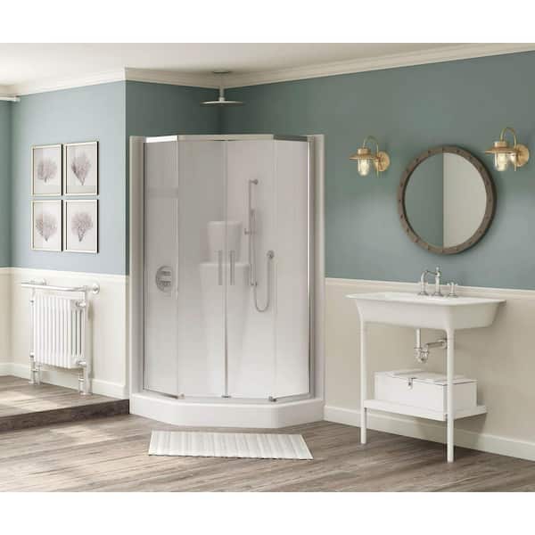 MAAX Radia 36 in. x 36 in. x 71-1/2 in. Frameless Neo-Angle