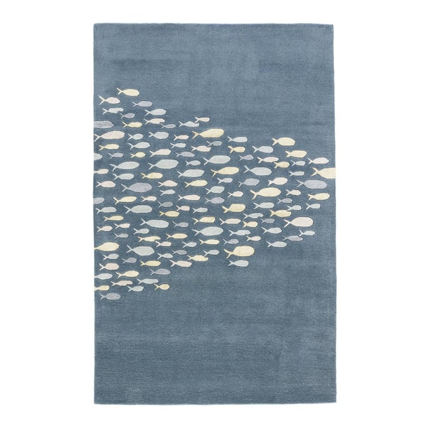 Captain's Blue 2 ft. x 3 ft. Animal Area Rug