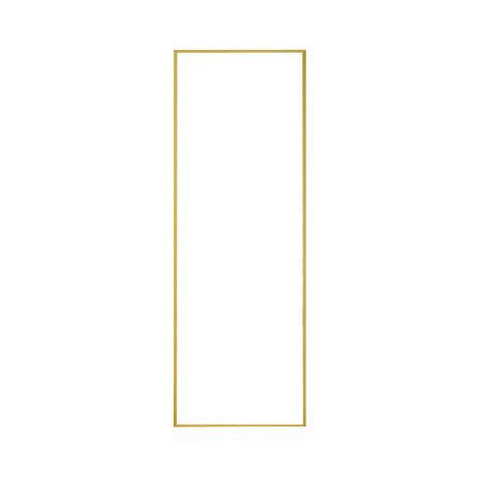 Transparent 48 in. W x 13 in. H Modern Rectangular Aluminum Alloy Framed Fu