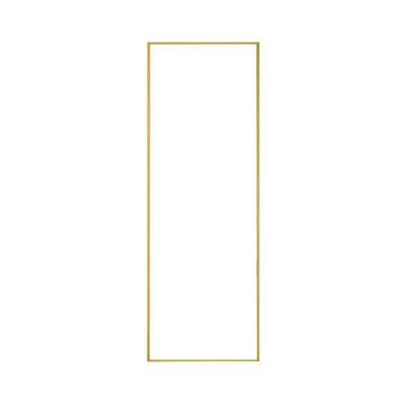 Unbranded Transparent 48 in. W x 13 in. H Modern Rectangular Aluminum Alloy Framed Full Body Mirror-4th Generation Upgrade