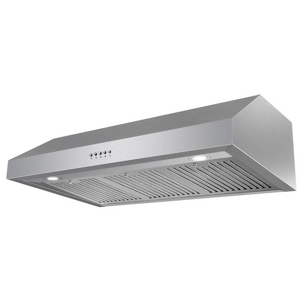 Cosmo 36" Stainless Steel Under Cabinet Range Hood with LED Lights
