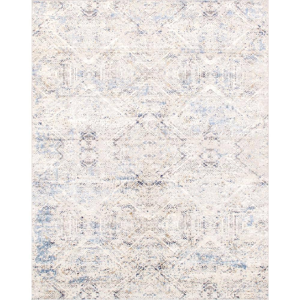 Pasargad Home Efes Light Grey 12 ft. x 15 ft. Abstract Area Rug pd189b