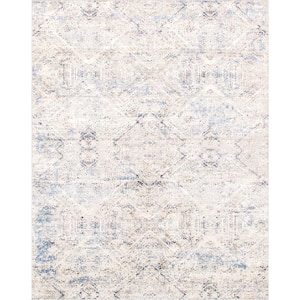 Efes Light Grey 12 ft. x 15 ft. Abstract Area Rug