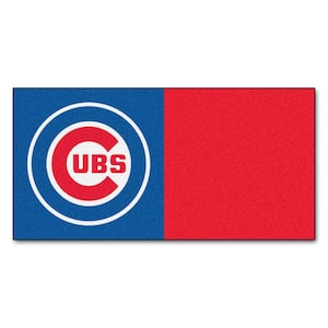 Chicago Cubs Blue Residential 18 in. x 18 in. Peel and Stick Carpet Tile (20 Tiles/Case) 45 sq. ft.