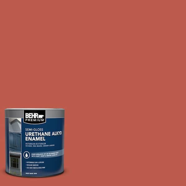 BEHR PREMIUM 1 qt. #M170-7 Tandoori Semi-Gloss Enamel Urethane Alkyd Interior/Exterior Paint