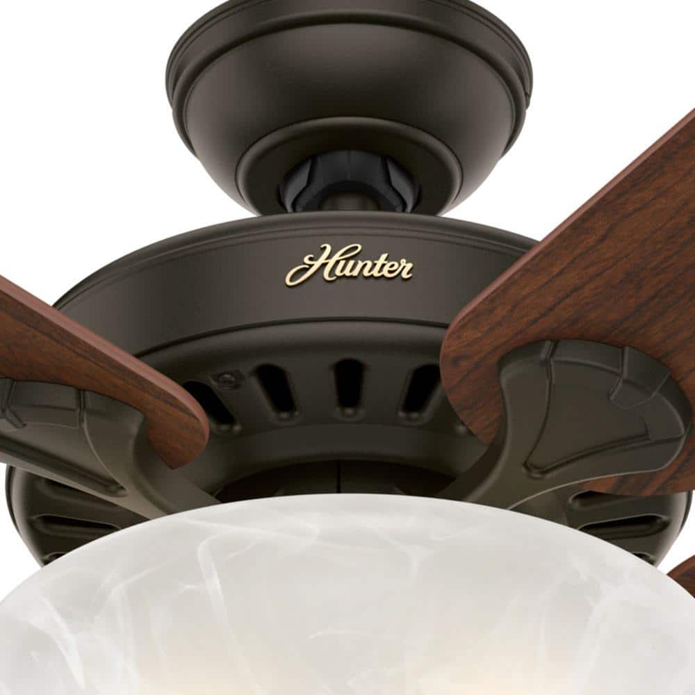 New Bronze 52" Ceiling Fan with Cherry/Oak Reversible Blades and LED Light