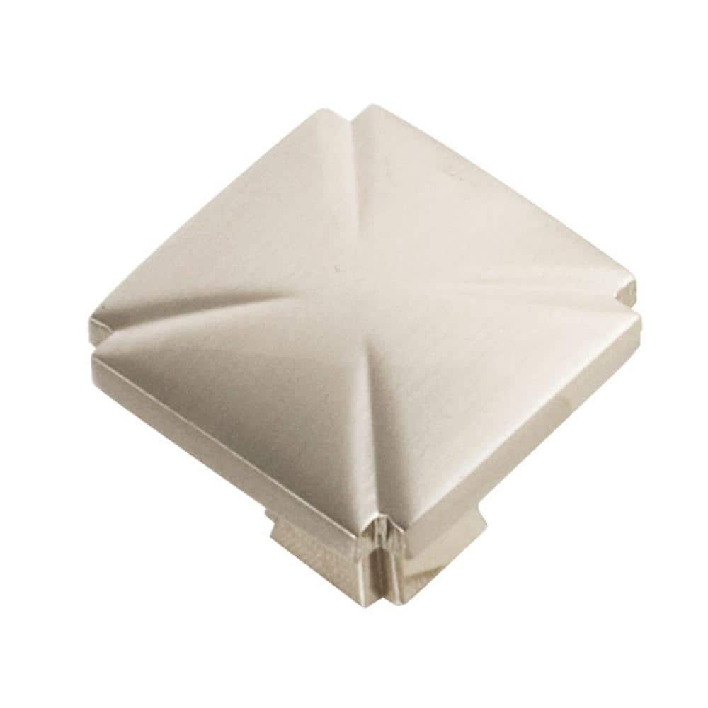 Satin Nickel Square Cabinet Knob with Sleek Design