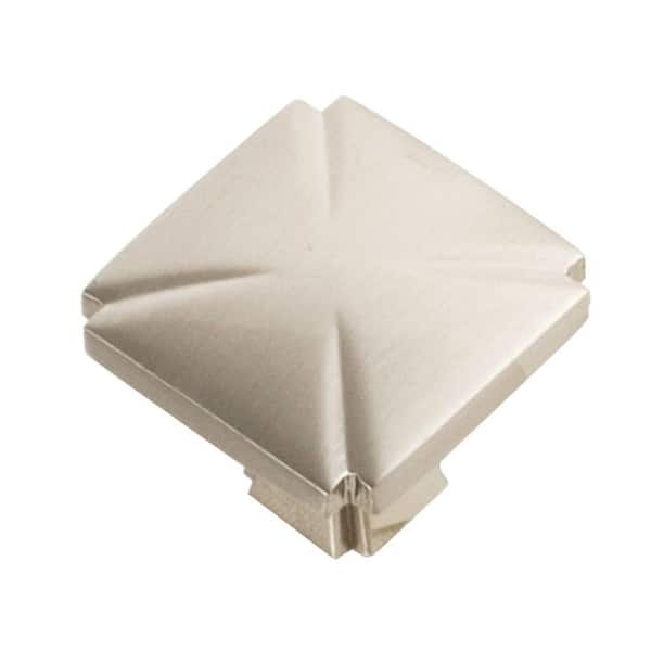 HICKORY HARDWARE Bridges 1.1 in. Satin Nickel Cabinet Knob