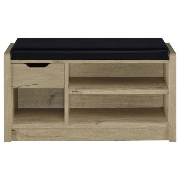 Coaster Arrington 17.75 in. H x 31.5 in. W White Oak Wood Shoe