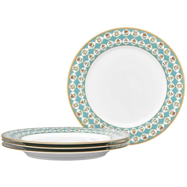 【極美品】Noritake MOONLIGHT 小皿 6枚セット ブルー 金彩 Noritake Lodi's Morning 12-Piece (White and Blue) Porcelain