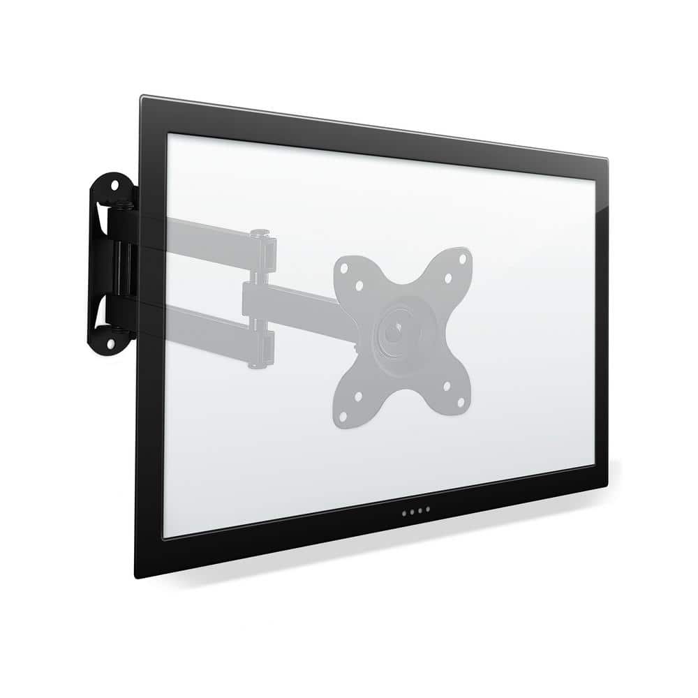 Black Full Motion TV Wall Mount for 19-27 Inch Screens
