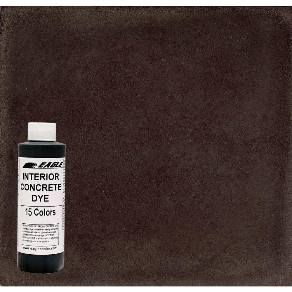 1 gal. Root Beer Interior Concrete Dye Stain Makes with Water from 8 oz. Co