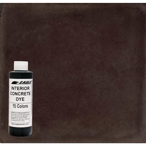 Eagle 1 gal. Root Beer Interior Concrete Dye Stain Makes with Water from 8 oz. Concentrate