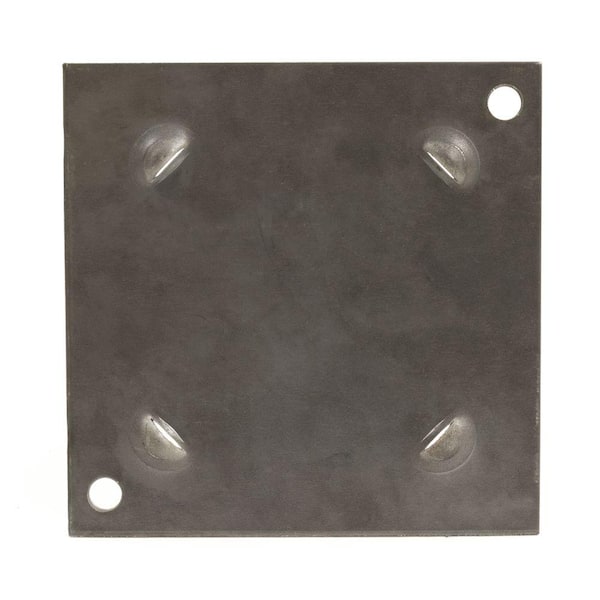 4 in. Lally Column Cap and Base Jack Post340876 The Home Depot