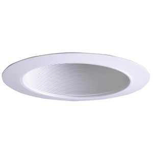 6 in. White Coilex Oversize Recessed Trim Ring with Baffle