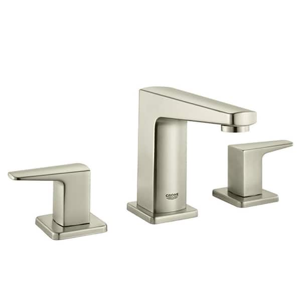 Tallinn 8 in. Widespread 2-Handle Bathroom Faucet in Brushed Nickel InfinityFinish