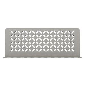 Shelf-W Stone Grey Color-Coated Aluminum Floral Wall Shelf