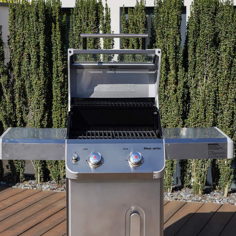 Mesa 2-Burner Stainless Steel Propane Gas Grill with LED Controls