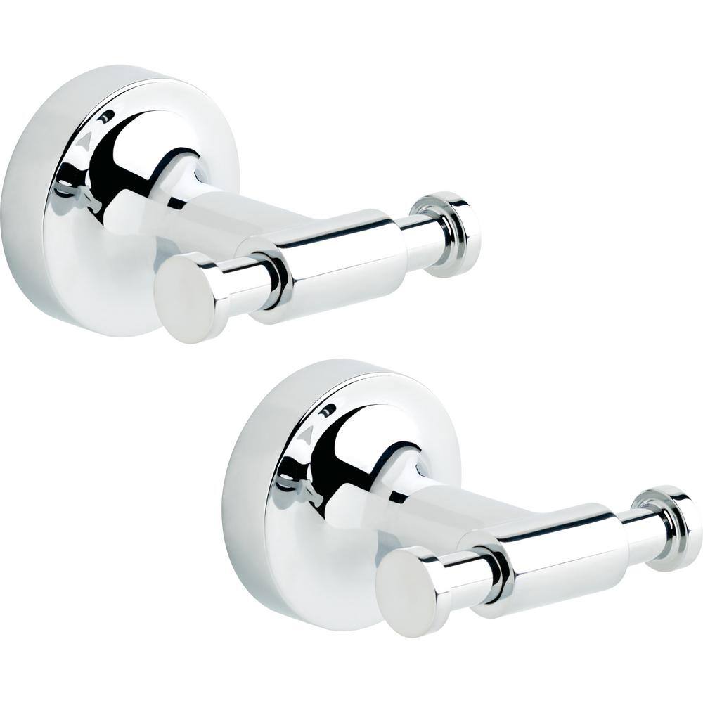 (2-Pack) Voisin Knob Towel Hook Bath Hardware Accessory in Polished Chrome