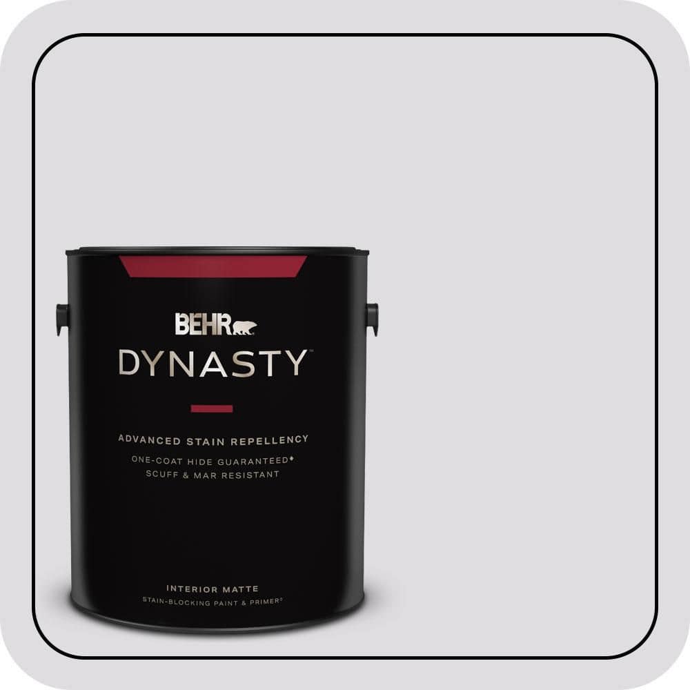 1 gal. #660E-1 Lavender Lace Matte Interior Stain-Blocking Paint & Primer