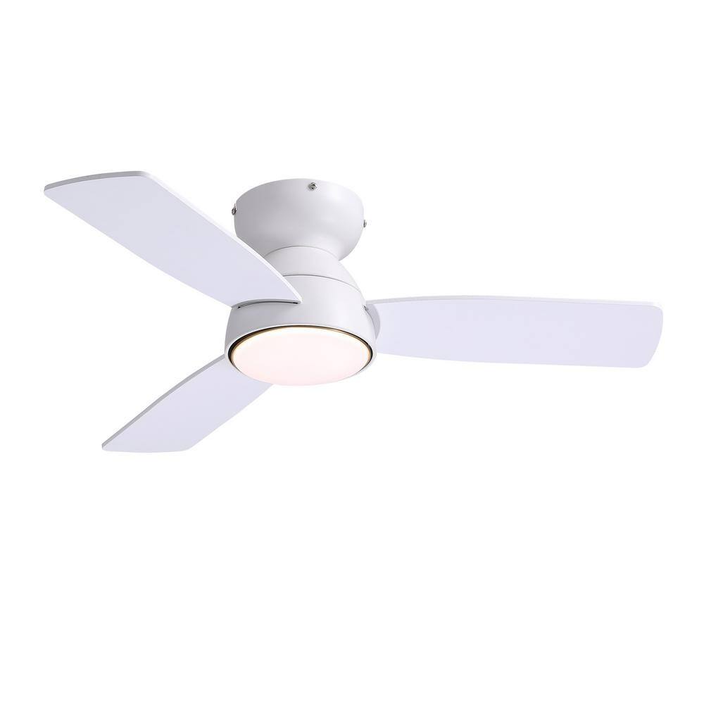 32 in. Modern Smart Indoor White Ceiling Fan with Lights Reversible Rotation and Remote Control