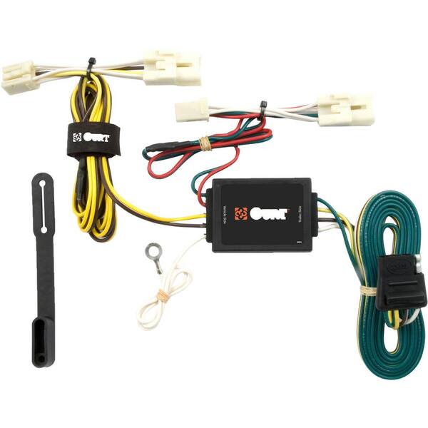 CURT Custom VehicleTrailer Wiring Harness, 4Way Flat Output, Select