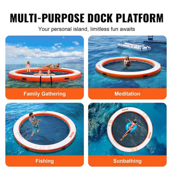 VEVOR Inflatable Floating Dock 10 ft. Inflatable Dock VEVOR Inflatable Floating Dock 10 ft. Inflatable Dock