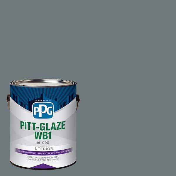 Pitt-Glaze 1 gal. PPG1036-6 Phantom Semi-Gloss Interior Waterborne 1-Part Epoxy
