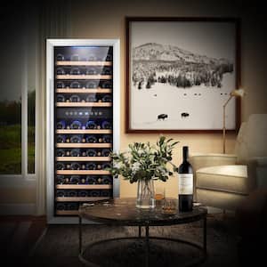 73 Bottle Compressor Wine Cooler Dual Zone with Touch Control - Frost Free - Free standing