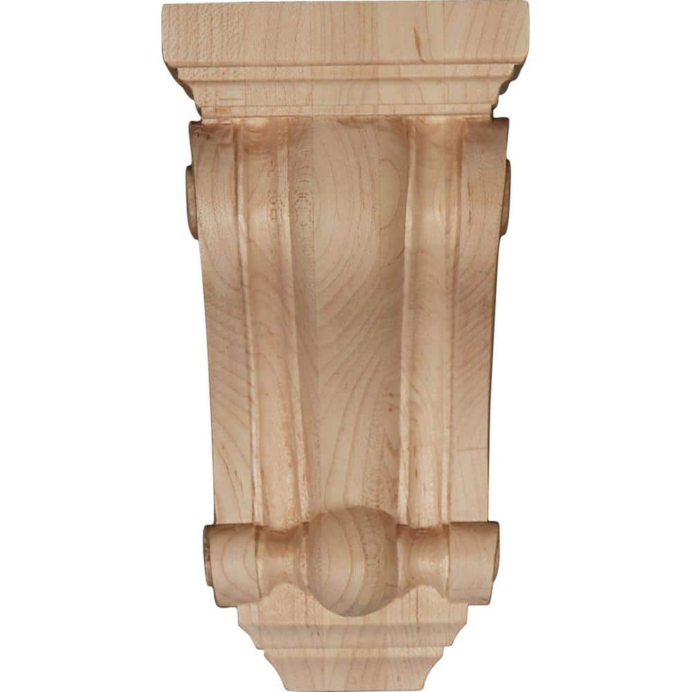 Devon Alder Hand-Carved Traditional Wood Corbel